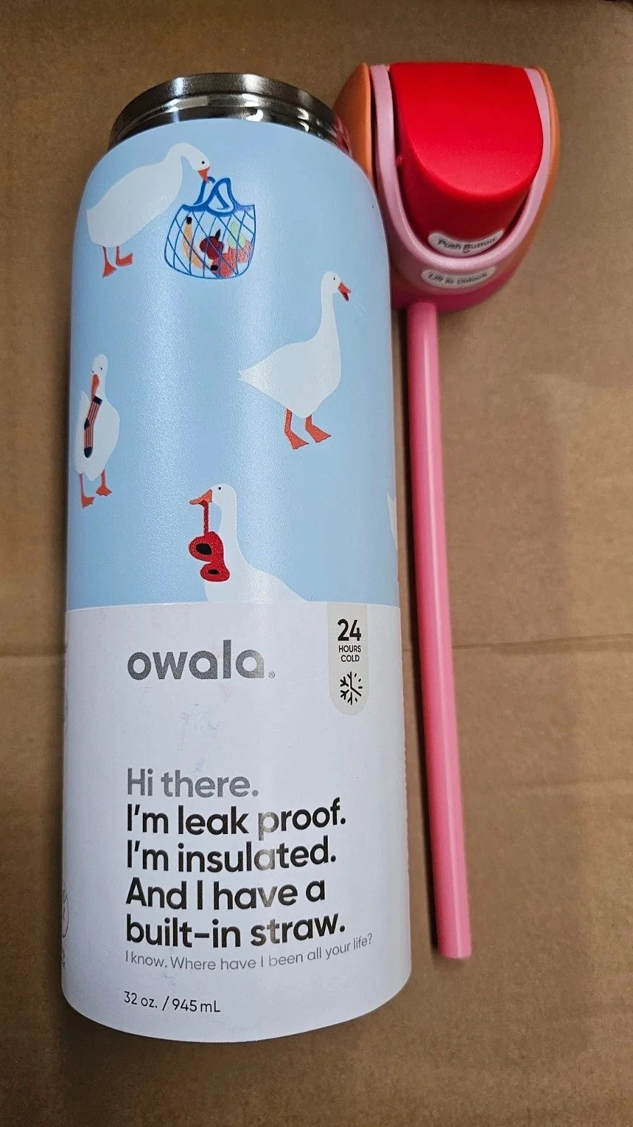 Owala 32oz FreeSip Silly Goose Exclusive Water Bottle – Brand New