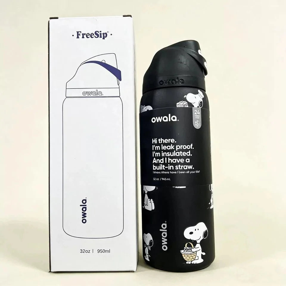 Owala x Snoopy 32 oz Stainless Steel Insulated Water Bottle Collection
