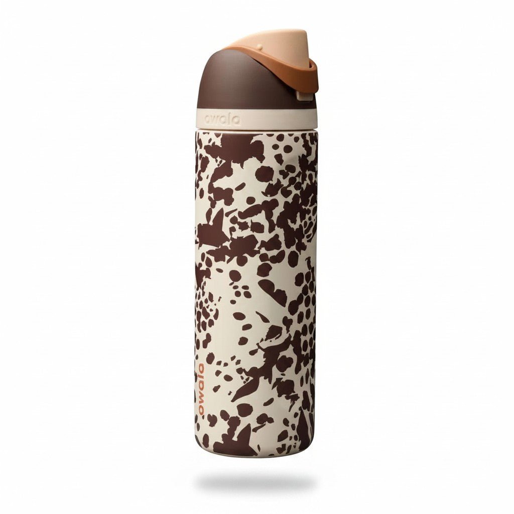 Owala Cowgirl Core Special Edition 24oz FreeSip Water Bottle – Cow Brown Animal Print