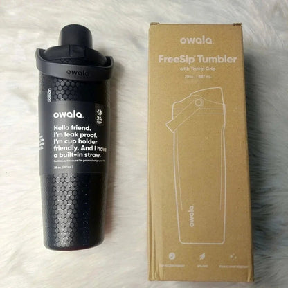 Limited Edition Owala Out of Bounds FreeSip Golf Water Bottle, 30 oz – Black