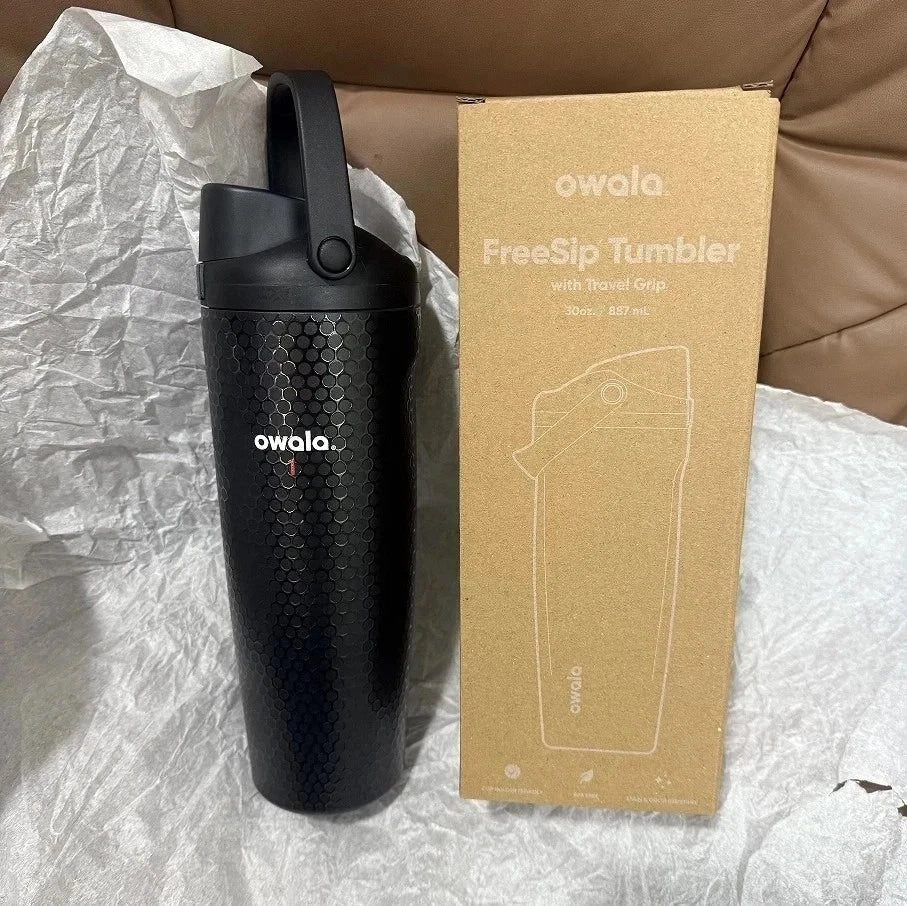 Limited Edition Owala Out of Bounds FreeSip Golf Water Bottle, 30 oz – Black
