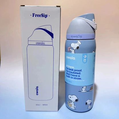 Limited Edition Owala x SNOOPY Sea Salt FreeSip Water Bottle, 32 oz