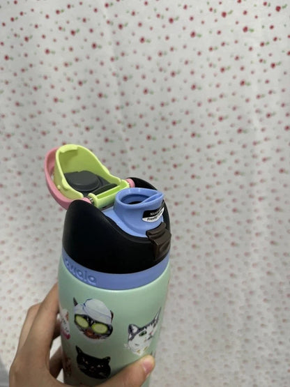 Limited Edition Owala 32 oz FreeSip Catwala Bottle – Exclusive Cat Collage Design