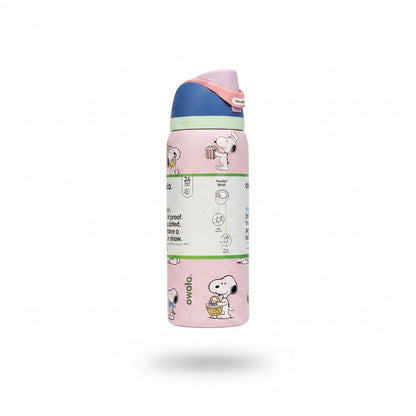 Snoopy Owala 32 oz Stainless Steel Water Bottle – Cherry Pink Exclusive Edition