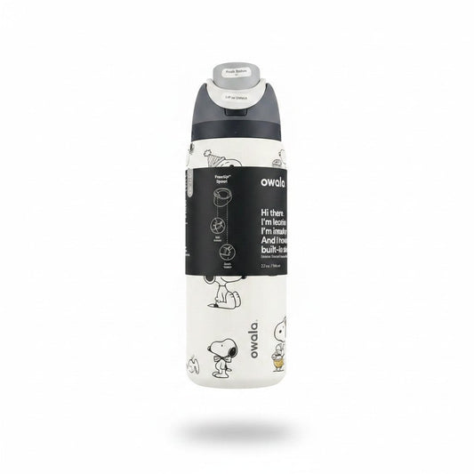 Snoopy x Owala 32oz White Stainless Steel Water Bottle – Exclusive Edition