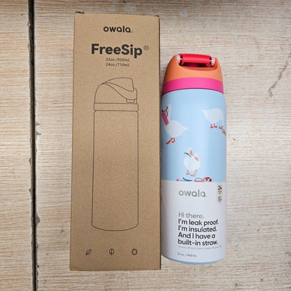 Owala 32oz FreeSip Silly Goose Exclusive Water Bottle – Brand New