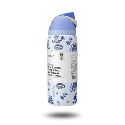 Owala FreeSip 32 oz Stainless Steel Water Bottle – Delft Cats Limited Edition