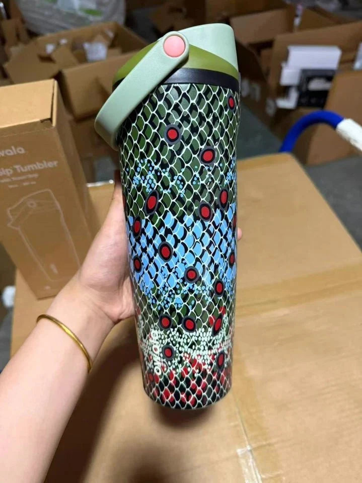 Owala FreeSip Sway 30oz “Off The Hook” Insulated Stainless Steel Water Bottle with Leak-Resistant Design