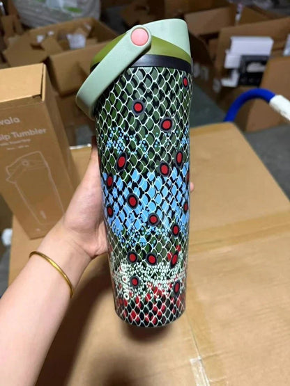 Owala FreeSip Sway 30oz “Off The Hook” Insulated Stainless Steel Water Bottle with Leak-Resistant Design