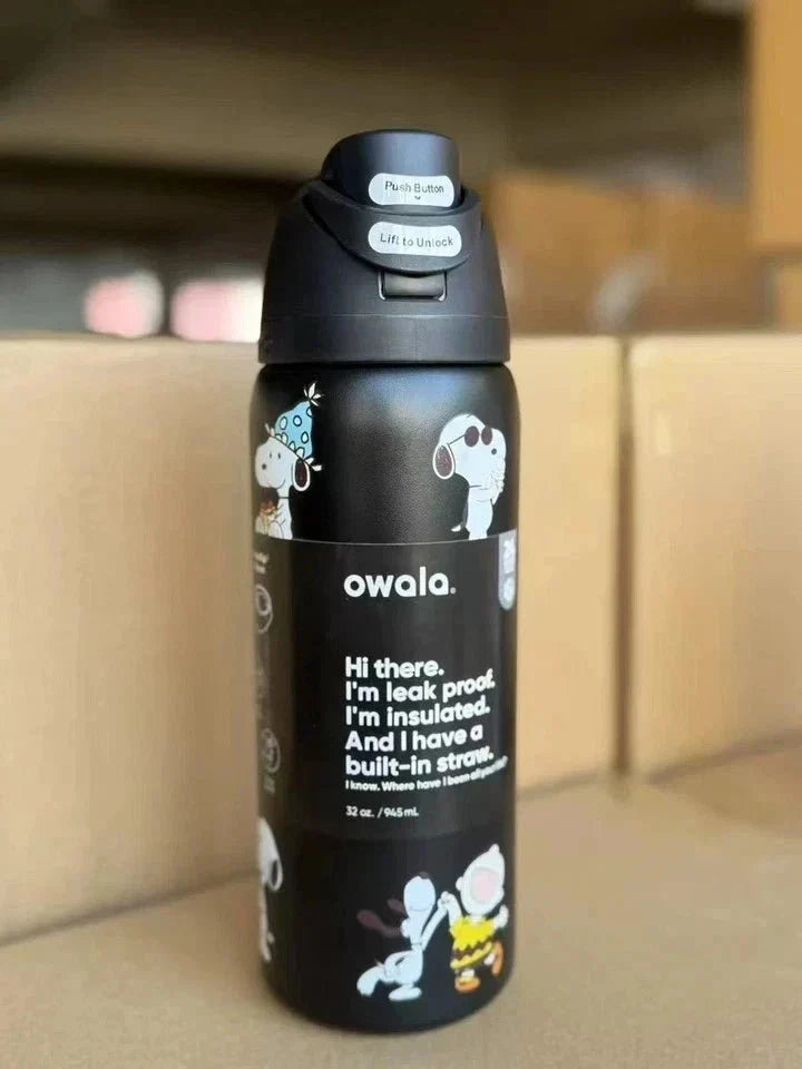 Owala x Snoopy 32 oz Stainless Steel Insulated Water Bottle Collection