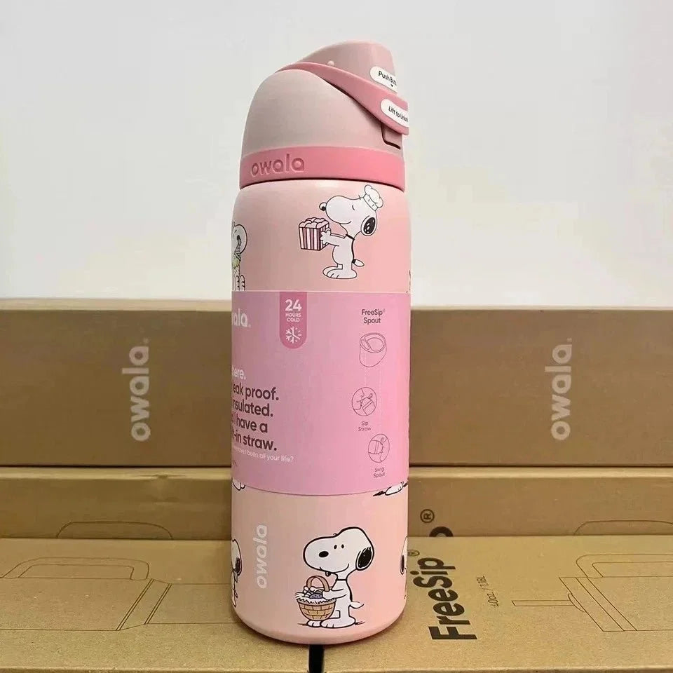 Owala x Snoopy 32 oz Stainless Steel Insulated Water Bottle Collection
