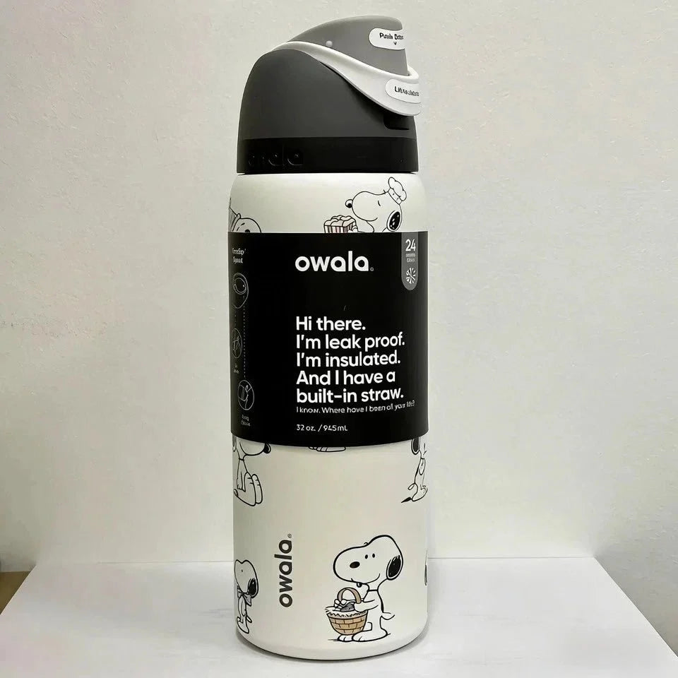 Owala x Snoopy 32 oz Stainless Steel Insulated Water Bottle Collection