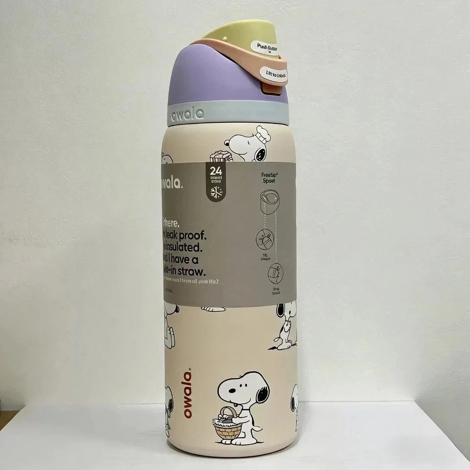 Owala x Snoopy 32 oz Stainless Steel Insulated Water Bottle Collection