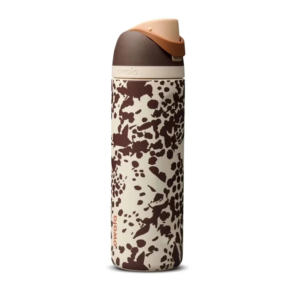 Owala Cowgirl Core Special Edition 24oz FreeSip Water Bottle – Cow Brown Animal Print