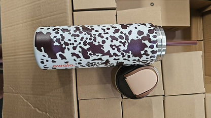 Owala Cowgirl Core Special Edition 24oz FreeSip Water Bottle – Cow Brown Animal Print