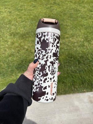 Owala Cowgirl Core Special Edition 24oz FreeSip Water Bottle – Cow Brown Animal Print