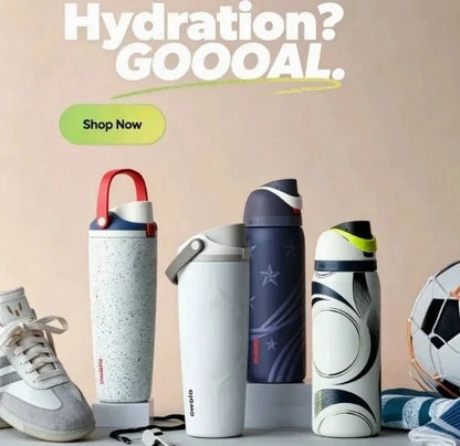 Owala FreeSip Sway Special Edition Soccer Collection Water Bottle – Available in 30 oz & 32 oz