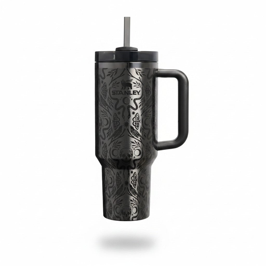 Stanley Halloween Quencher H2.0 FlowState Tumbler, 40 oz – Deadly Damask Design