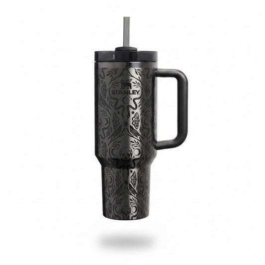Stanley Halloween Quencher H2.0 FlowState Tumbler, 40 oz – Deadly Damask Design