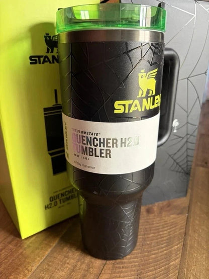 Stanley Halloween Web Glow Quencher H2.0 FlowState Tumbler – 40 oz