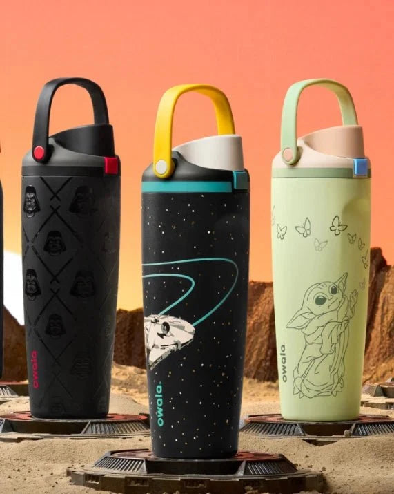 Star Wars Special Edition Owala 30oz FreeSip Sway Water Bottle – Yoda & Darth Vader Designs