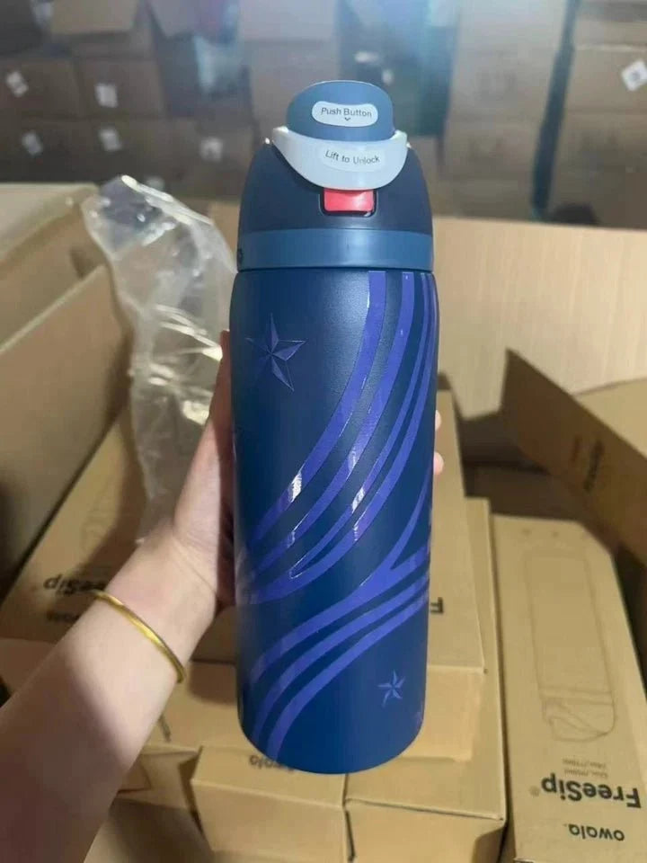 Owala All American Special Edition 32 oz FreeSip Sway Soccer Collection Water Bottle