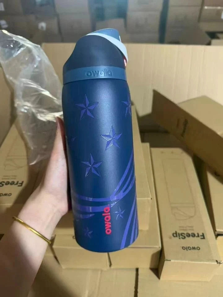 Owala All American Special Edition 32 oz FreeSip Sway Soccer Collection Water Bottle